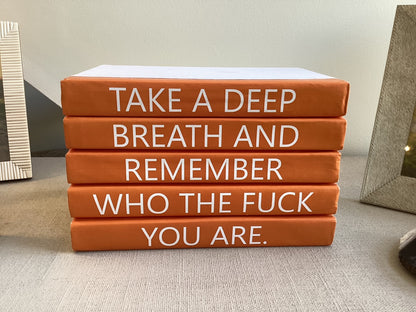 Deep Breath Book Decor