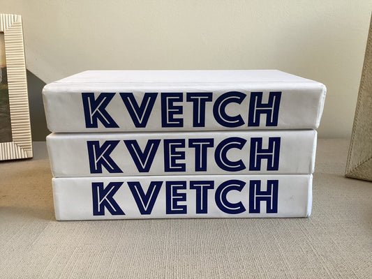 Kvetch Book Decor