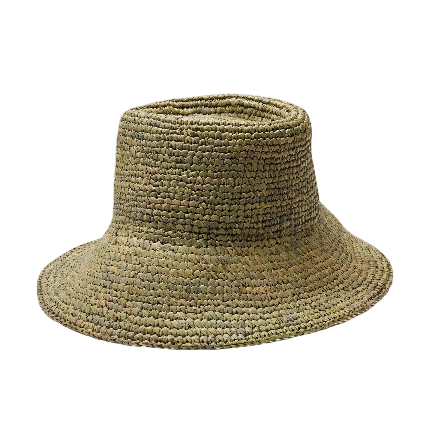 Hand Crocheted Raffia Bucket Hat