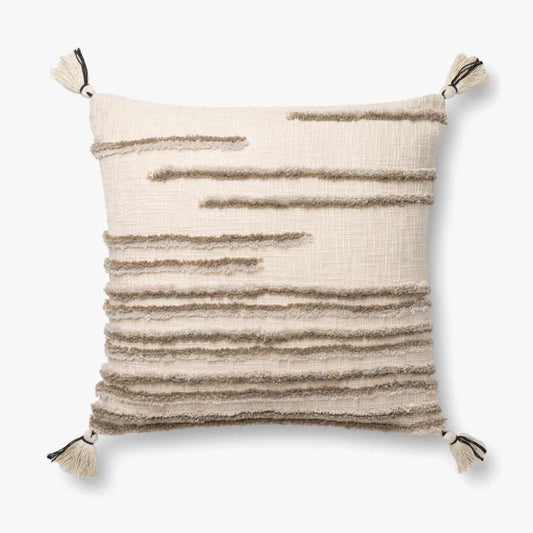Stripe Pillow w/ Tassels