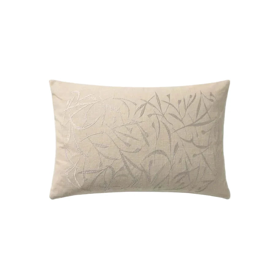 Embroidered Lumbar Pillow