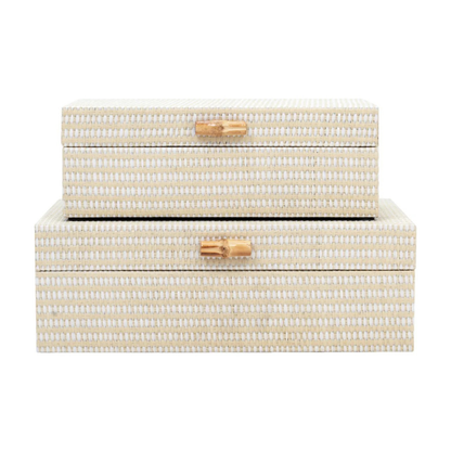Decorative Stitched Storage Boxes