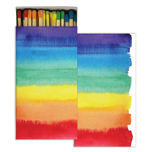 Watercolor Rainbow Matches (Pack of 50)
