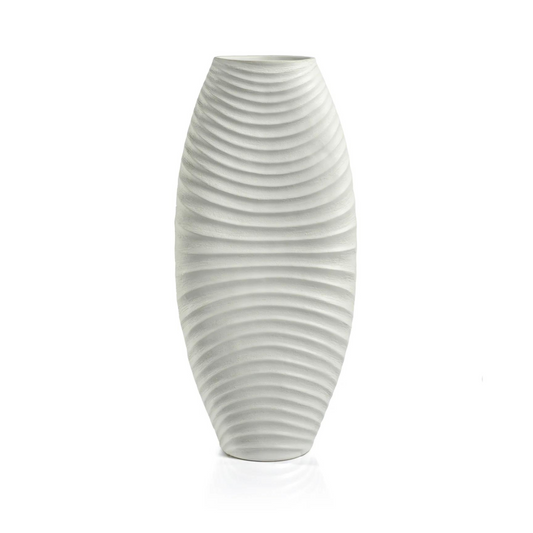 Toyama Rippled Stoneware Vase