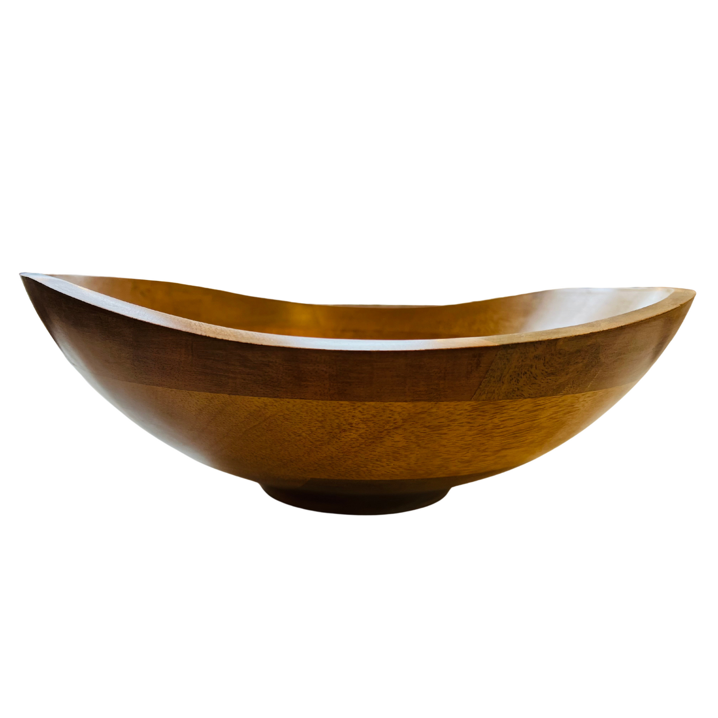 Indy Home Mango Wood Natural Curve Bowl
