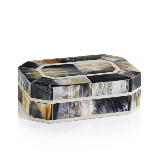 Black Horn & Resin Box