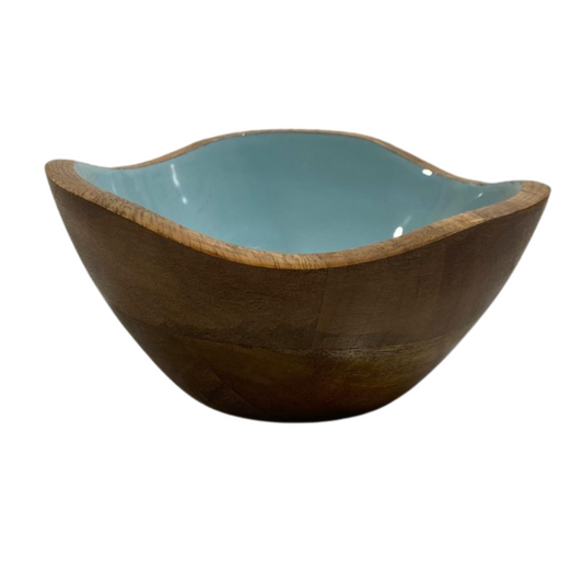 Indy Home Mango & Enamel Small Curve Bowls