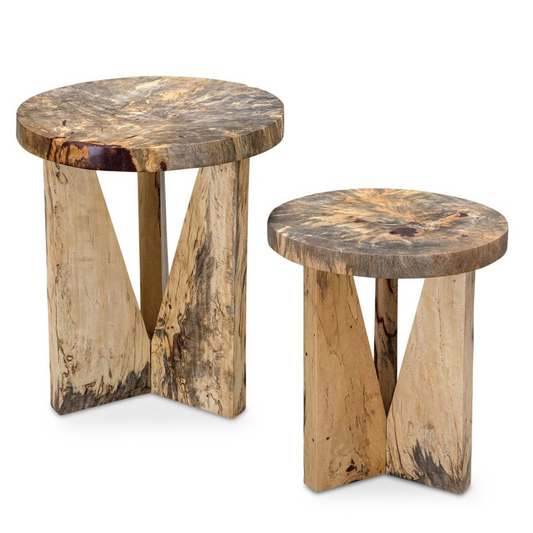 Tamarind Wood Nesting Tables (Set of 2)