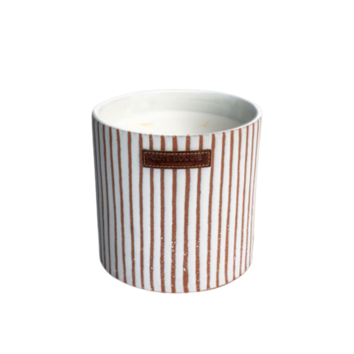 Zebra Blanc Ceramic Candles