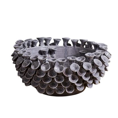 Hand-Shaped Ceramic Bowl