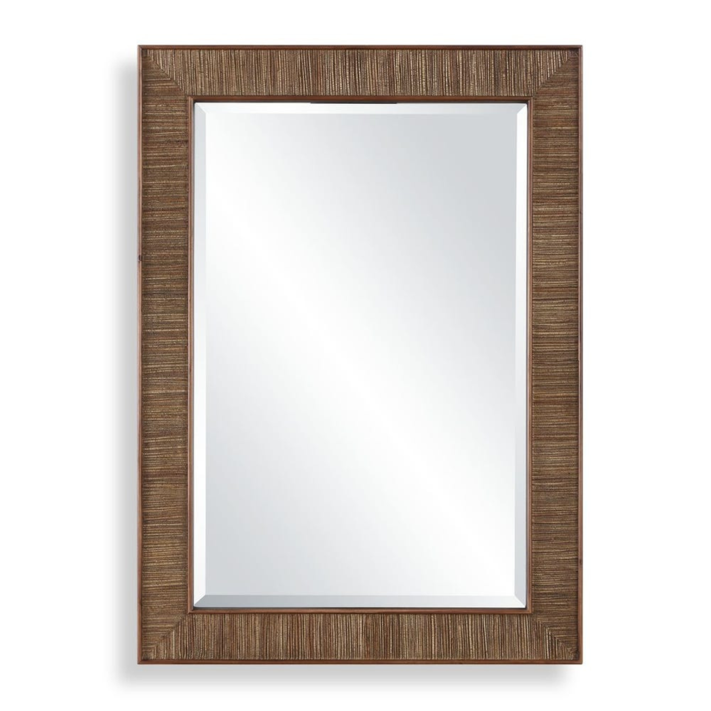 Wood & Jute Rectangular Mirror