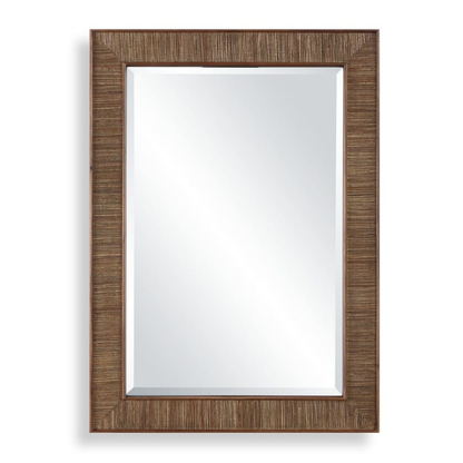 Wood & Jute Rectangular Mirror
