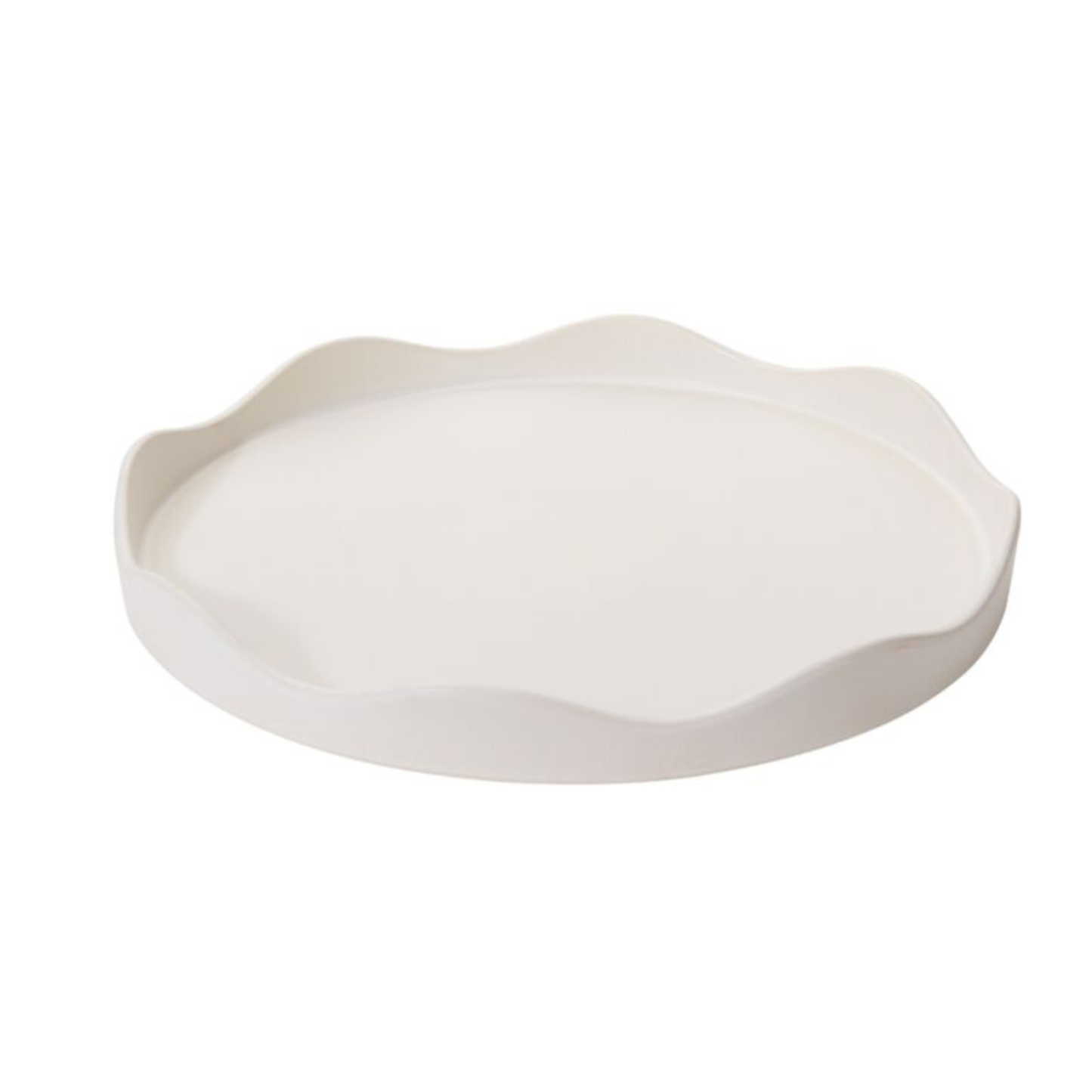 Versatile Wavy Ceramic Tray