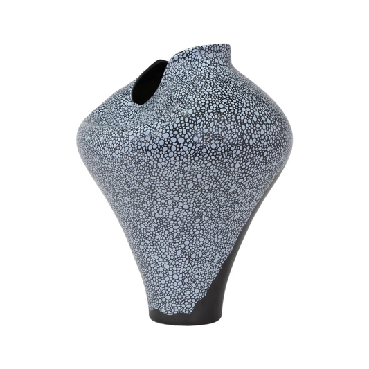 Tall Pebble Porcelain Vase