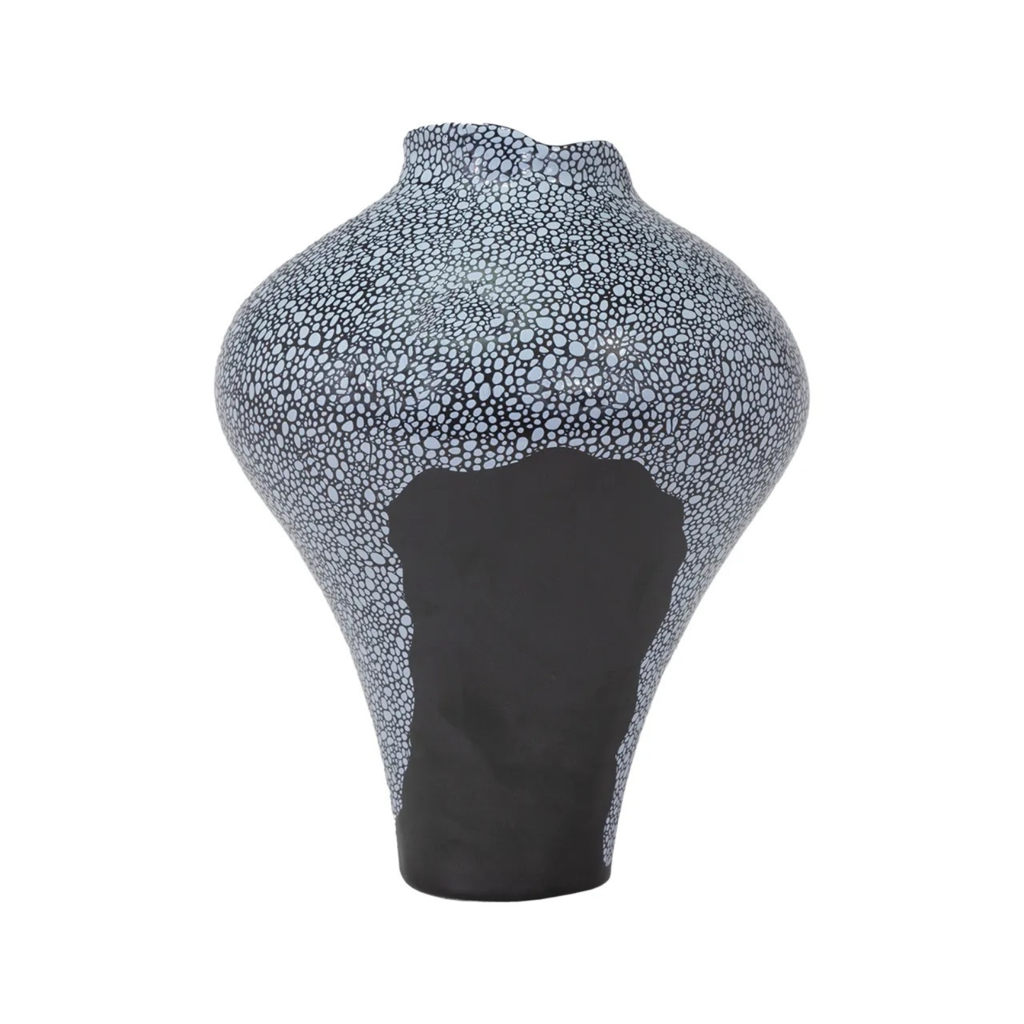 Tall Pebble Porcelain Vase