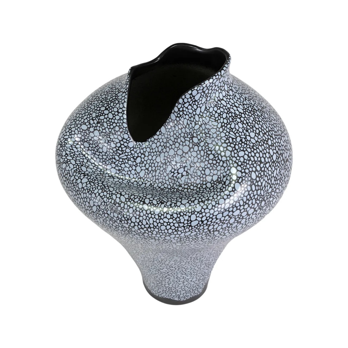 Tall Pebble Porcelain Vase