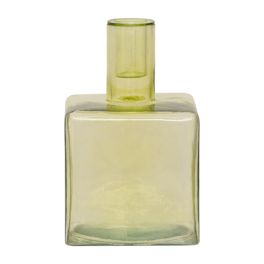 Cubico Recycled Glass Candle Holder
