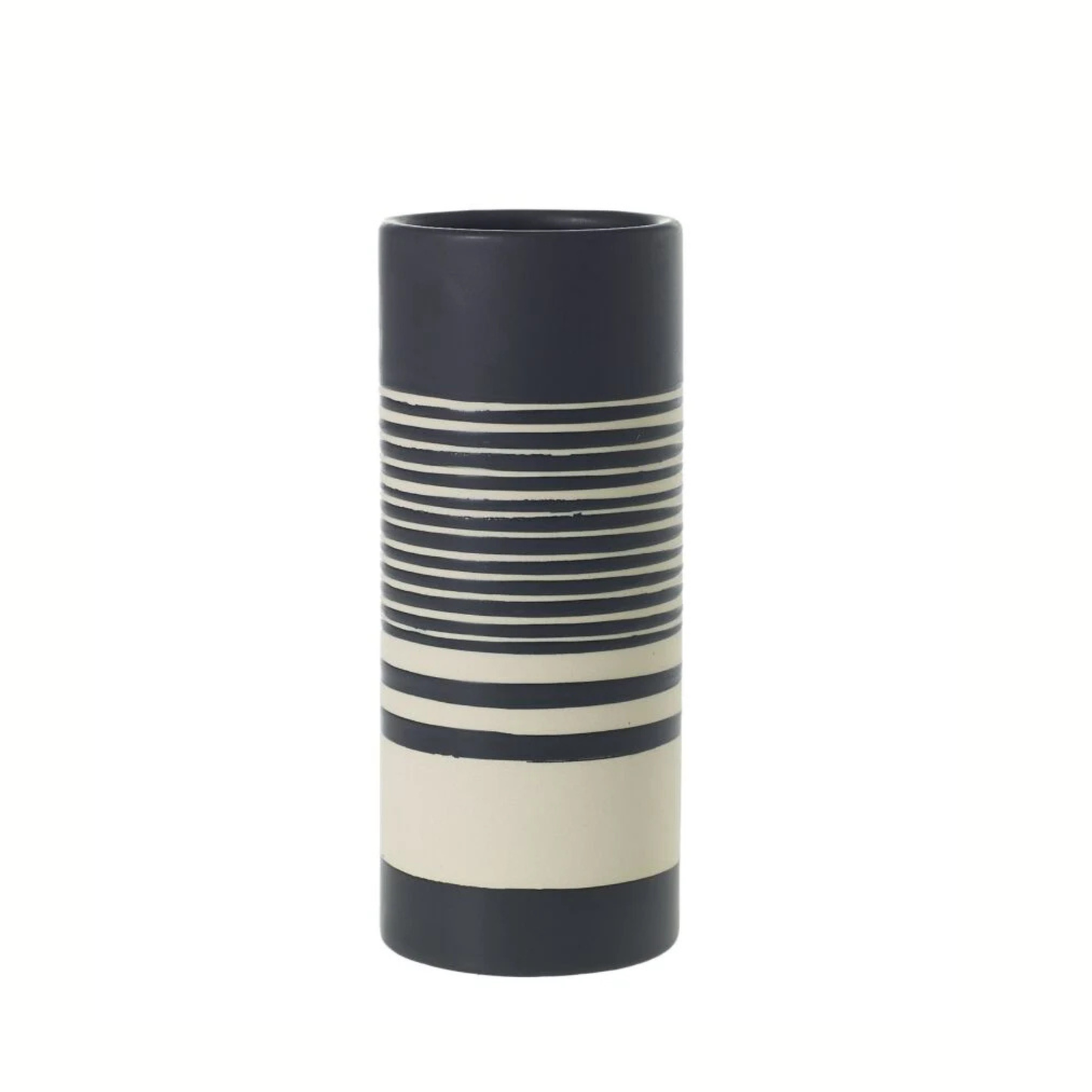 Striped Ceramic Vase