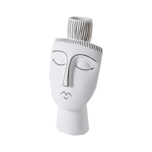 Face Ceramic Vase