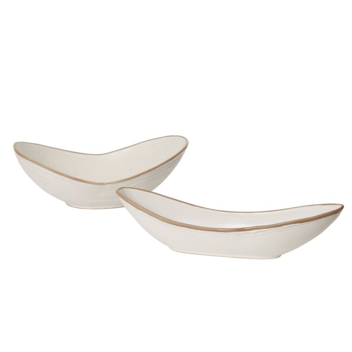 Bisque Edge Clay Bowls