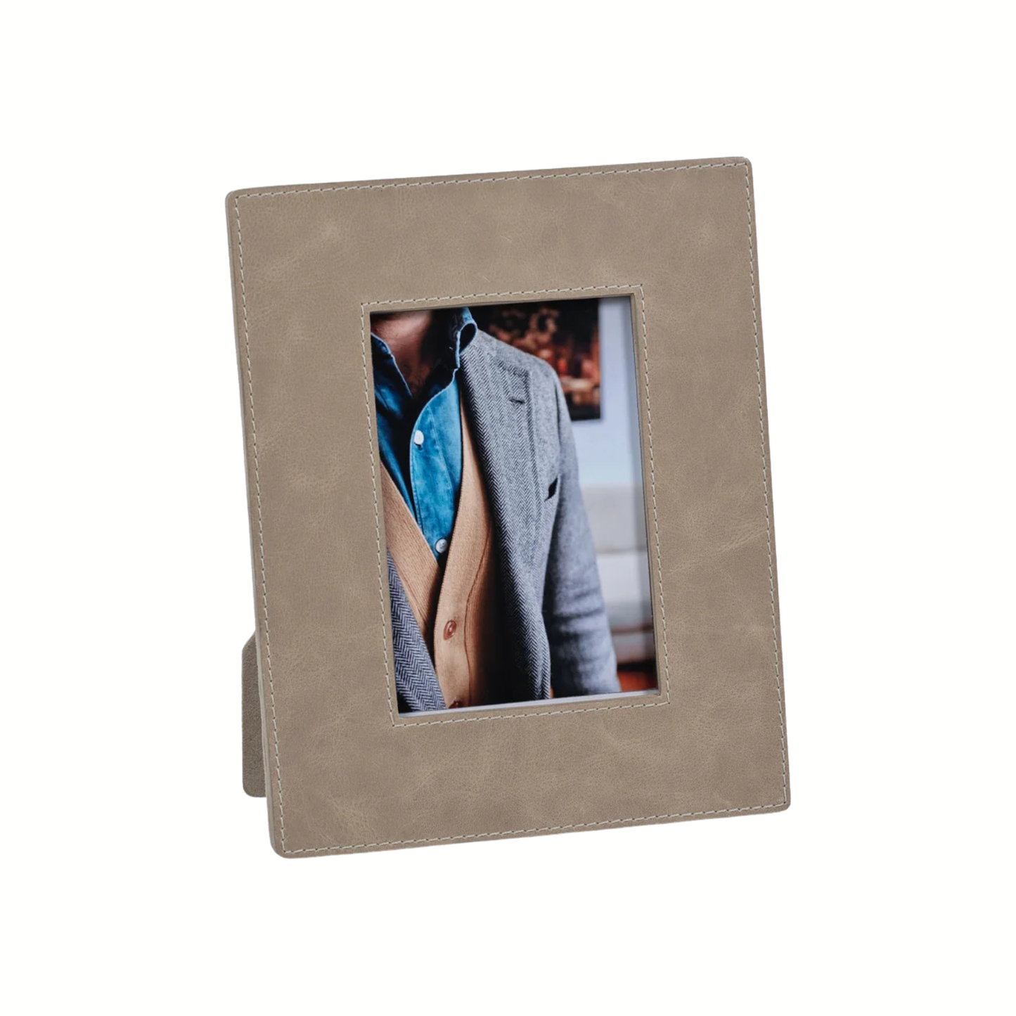 Mink Leather Photo Frame