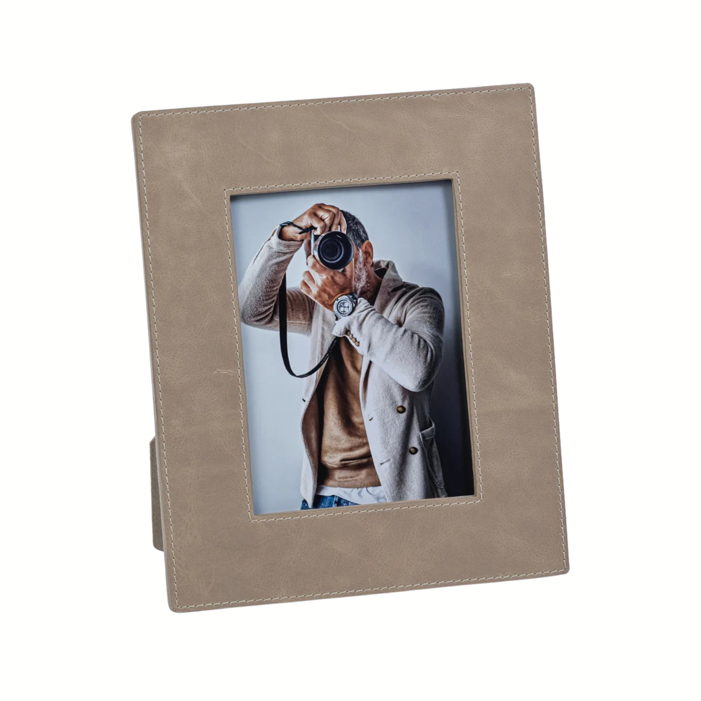 Mink Leather Photo Frame
