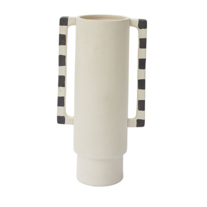 Stoneware Footed Cylinder Vases