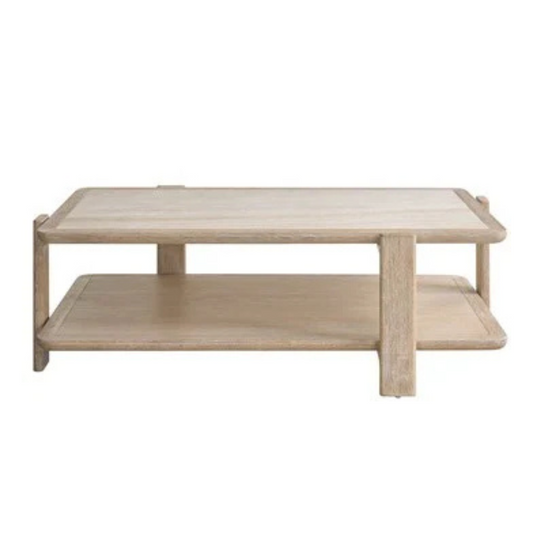 Wood & Stone Cocktail Table