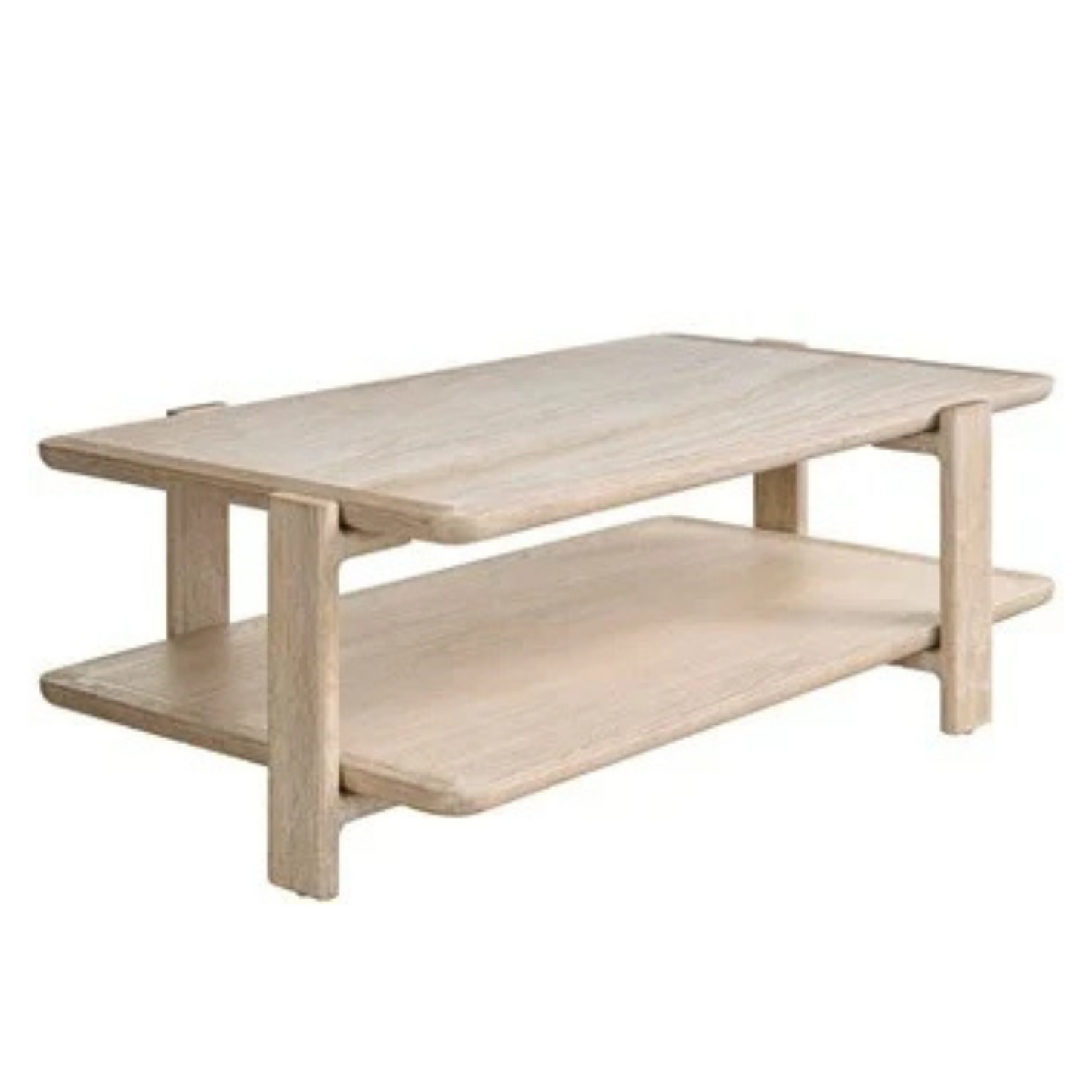 Wood & Stone Cocktail Table