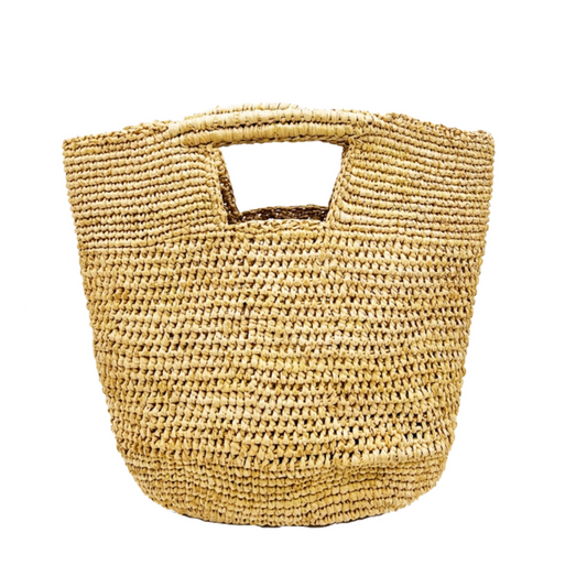 Crochet Petite Straw Basket