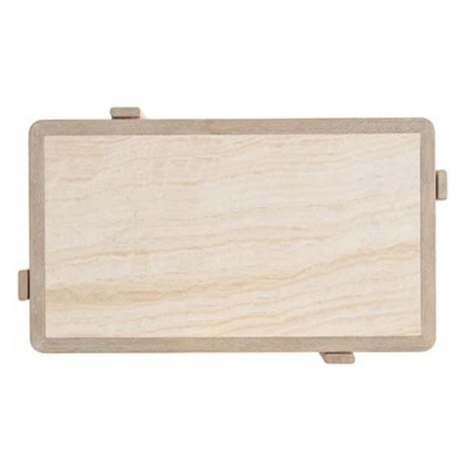 Wood & Stone Cocktail Table