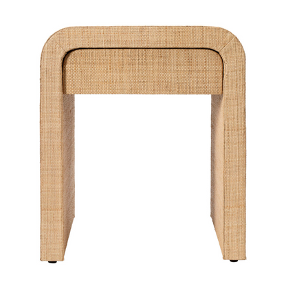 Raffia Side Table