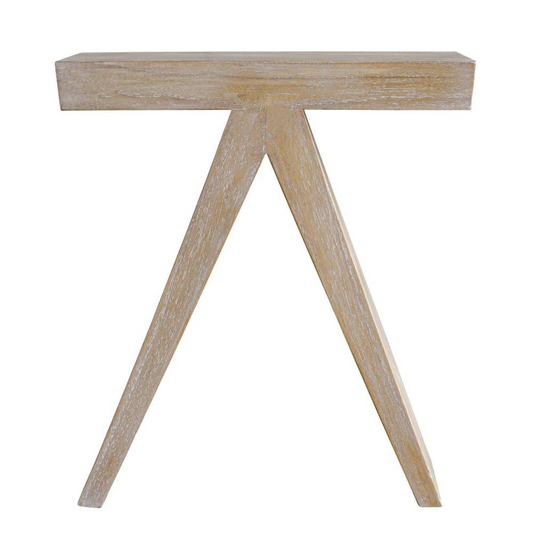 Mindi Wood Accent Stool