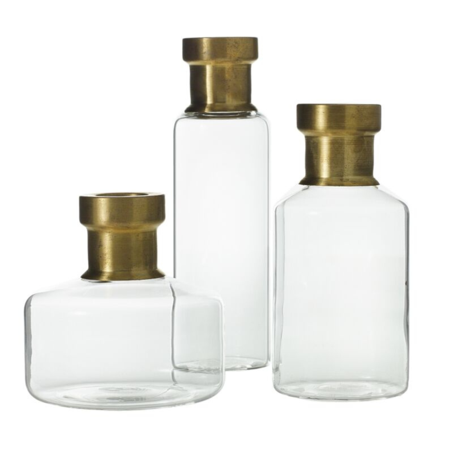 Modern Glass Bud Vase (Set of 3)