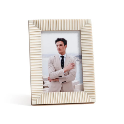 Ribbed Resin Photo Frame