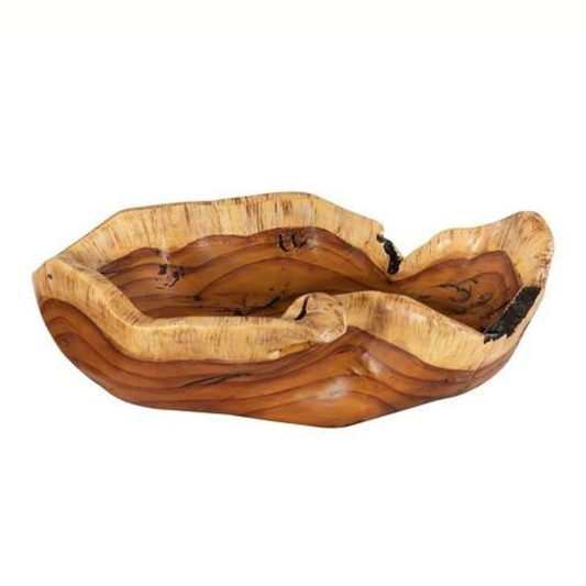 Faux Wood Bowl