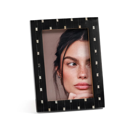 Chiseled Resin & Horn Photo Frame