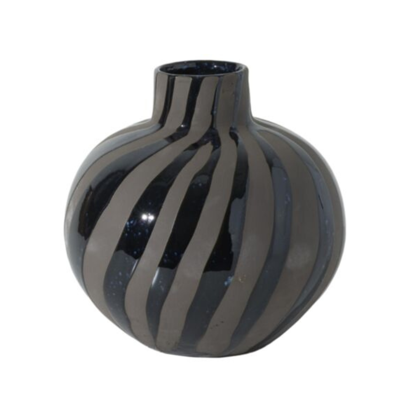 Moody Stripes Ceramic Vase