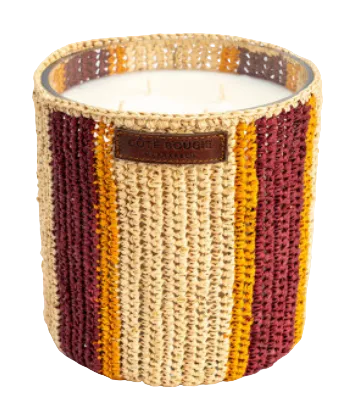 Raffia Rim Candles