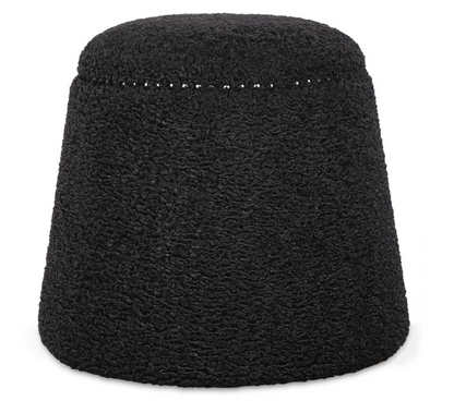 Faux Shearling Ottoman
