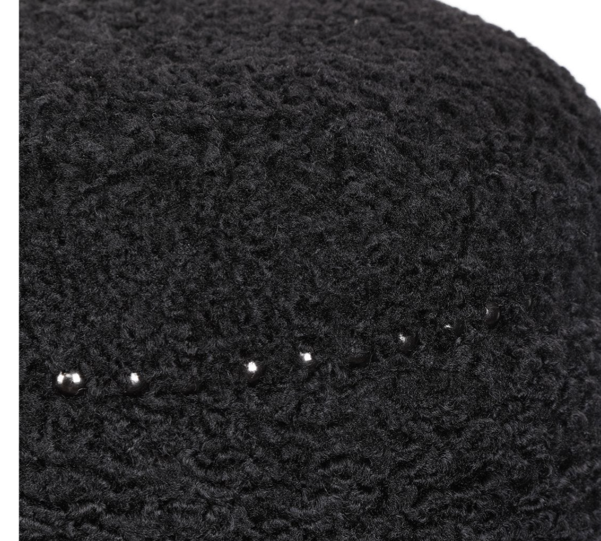 Faux Shearling Ottoman