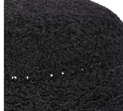 Faux Shearling Ottoman