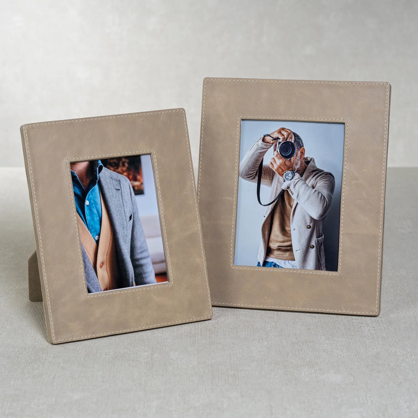 Mink Leather Photo Frame