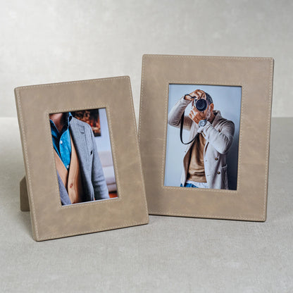 Mink Leather Photo Frame