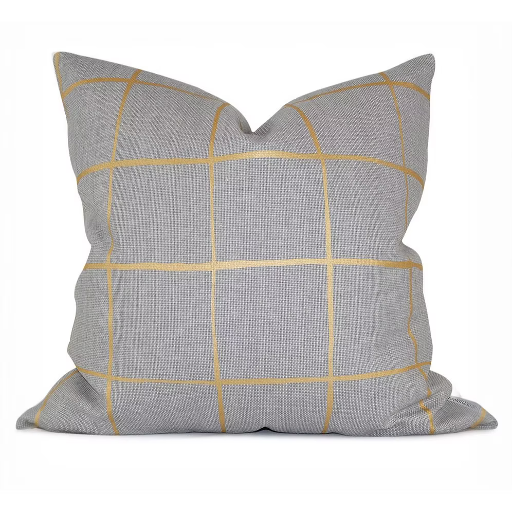 Hand-Painted Stripe Pillow