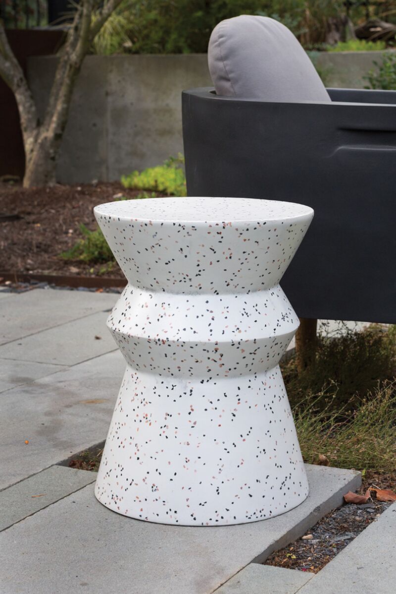 Terrazzo Outdoor Stool