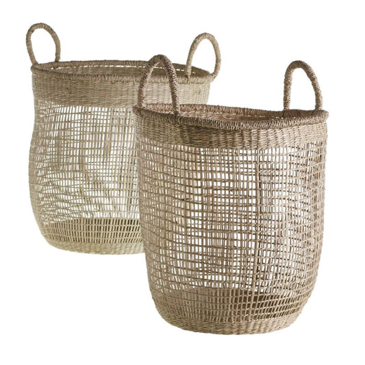 Natural Fiber Baskets (Set of 2)