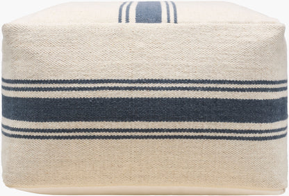 Woven Wool & Cotton Pouf