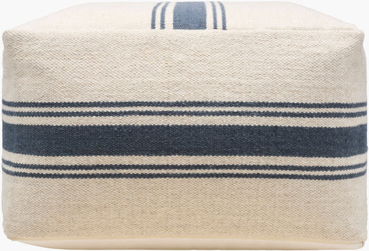 Woven Wool & Cotton Pouf