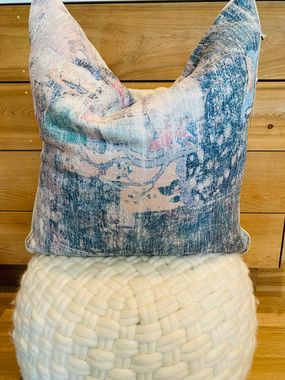 Navy/Multi-Color Pillow